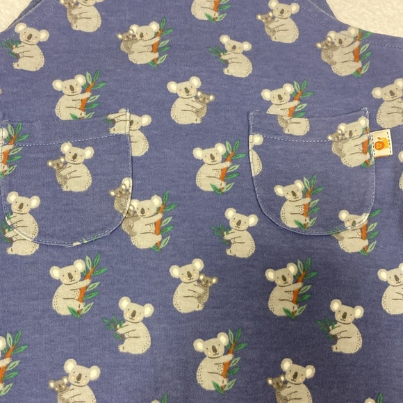 Jojo maman bebe soft cotton koala bear overalls 18/24m - Picture 6 of 9